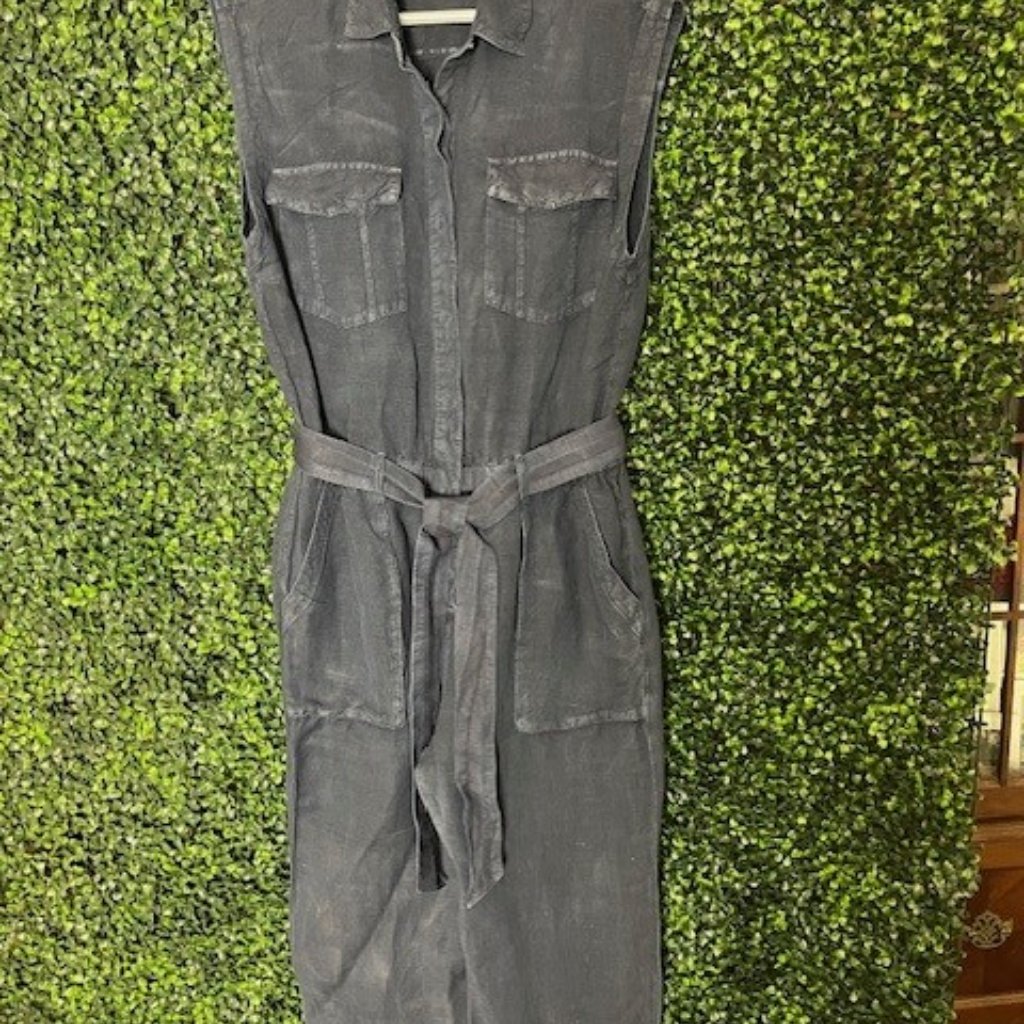 Yfb Young Fabulous & Broke Cuba Jumpsuit Navy Blue Nwot - Size 12